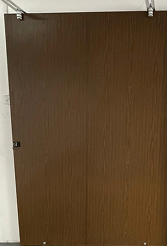A wood-grain door-panel design.